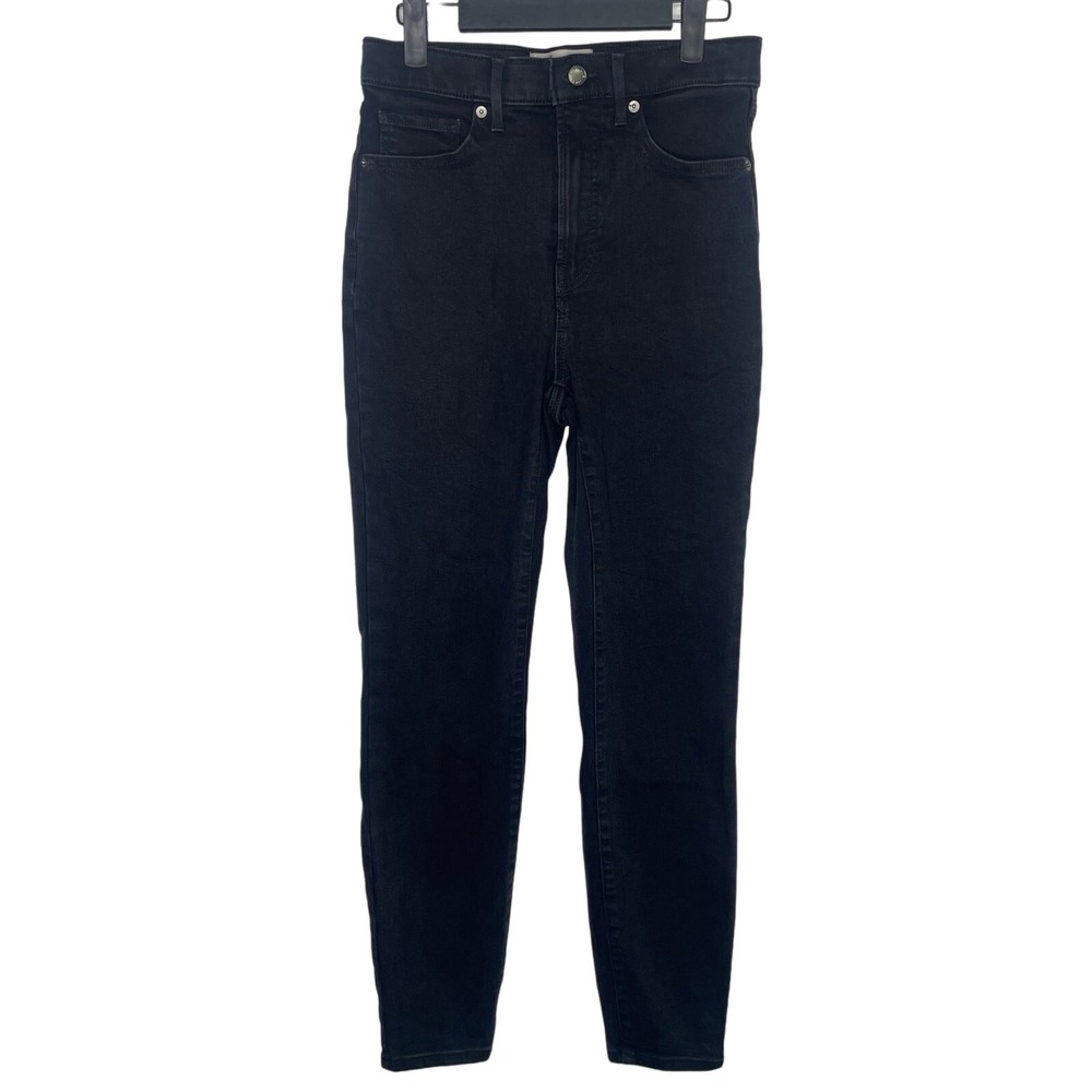 Everlane The Way-High Skinny Jean Black Organic Cotton Denim 28 Regular